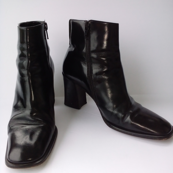 Via Spiga Shoes - VIA SPIGA vinson black leather ankle boots heel
